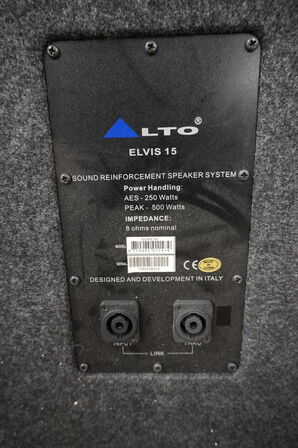 2 stk. Højttalere ALTO Elvis 15
