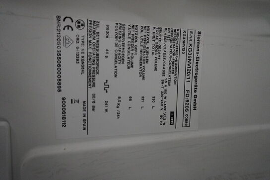 Køle-/Fryseskab SIEMENS