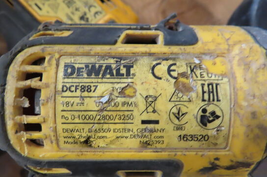 3 stk. Akku-værktøj DEWALT