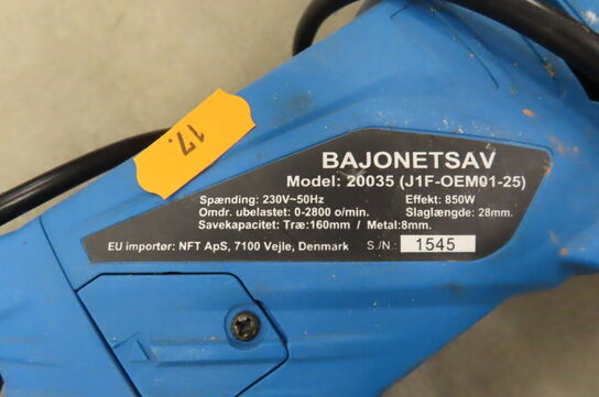 Girafsliber & bajonetsav TECNIC