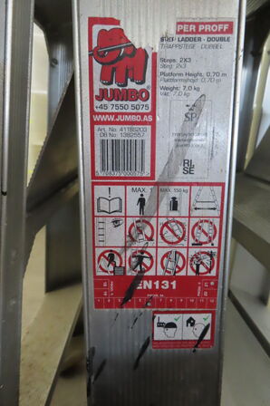 2 stk. Trappestiger samt kabeltromle 