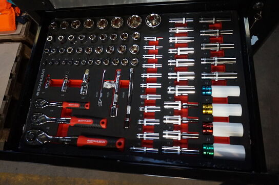 Værktøjsvogn, Stahlbär, 7 skuffer inkl. Værktøj 