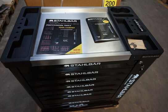 Værktøjsvogn, Stahlbär, 7 skuffer inkl. Værktøj 