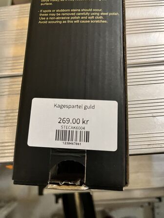 2 stk.Guld kagespartel i rustfri stål GREENGATE