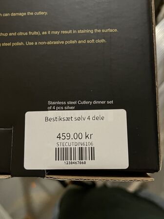 4 ks. Sølvbestik i rustfri stål GREENGATE