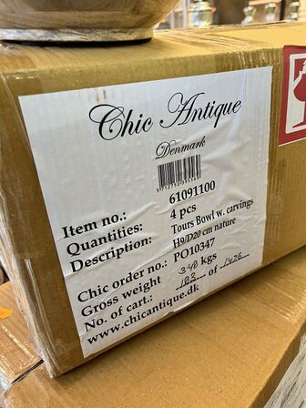 6 stk. Træskåle CHIC ANTIQUE