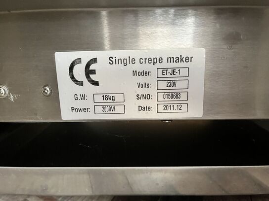 Single crepe maker ET-JE-1