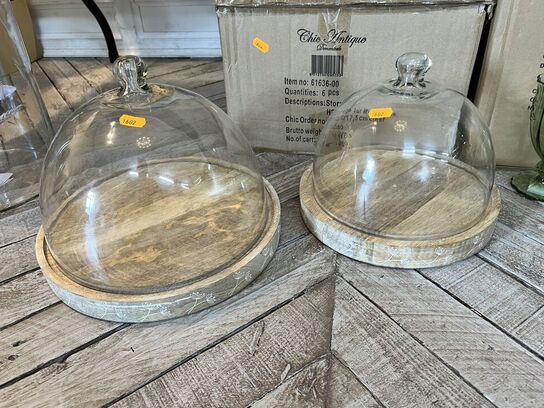 2 stk. Osteklokker CHIC ANTIQUE