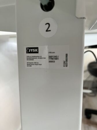 Hæve/sænke bord inkl. Stol JYSK 160x80