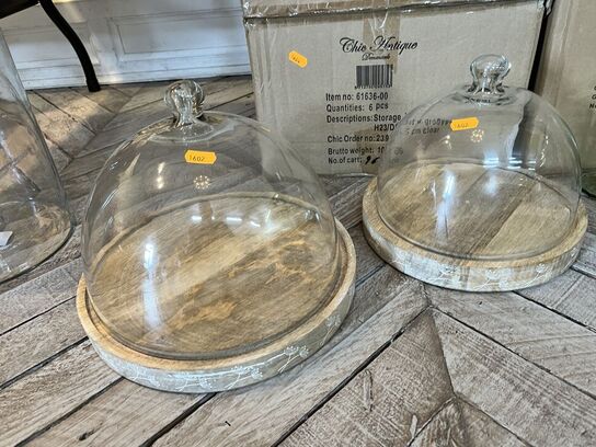 2 stk. Osteklokker CHIC ANTIQUE