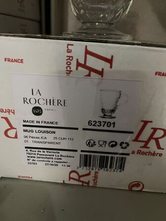 6 ks. Div. Glas LA ROCHERE