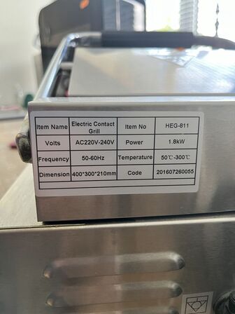 Bord grill og toast maskine  HEG-811