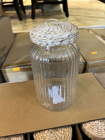 12 stk. Glasbeholder m. Låg CHIC ANTIQUE