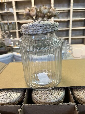 12 stk. Glasbeholder m. Låg CHIC ANTIQUE