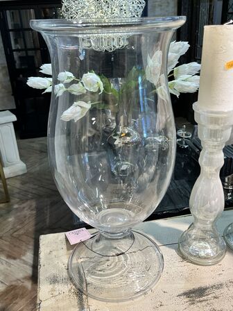 2 stk. Lysestager inkl. Vase