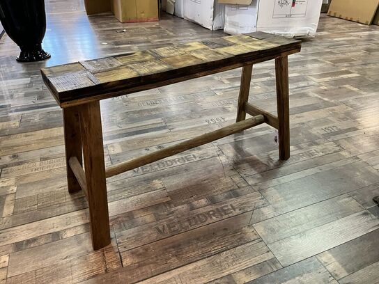 2 stk. Bænk m. Mønster CHIC ANTIQUE 45x80x24 cm