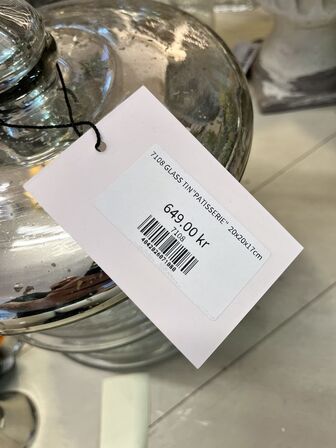 4 stk. Glasbeholder
