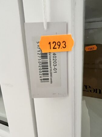 Vitrineskab m. 8 låger og hylder H195/L220/B55 cm