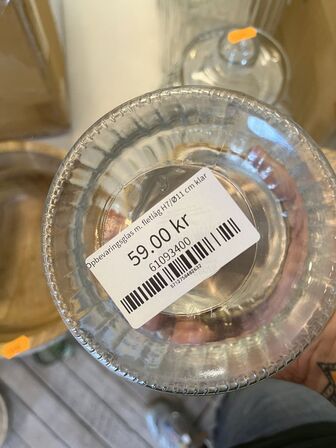 8 stk. Glasbeholder m. Låg CHIC ANTIQUE
