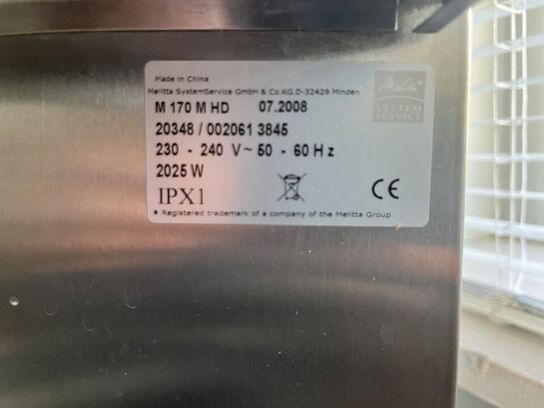 Kaffemaskine MELITTA M 170 M HD