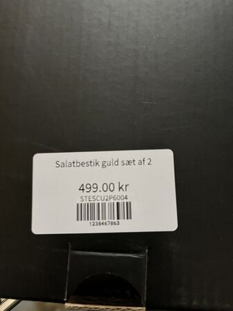 2 ks. Guld salatbestik i rustfri stål GREENGATE