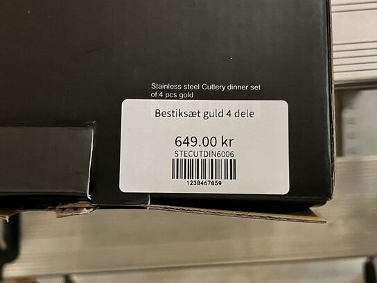 4 ks. Guldbestik i rustfri stål  GREENGATE