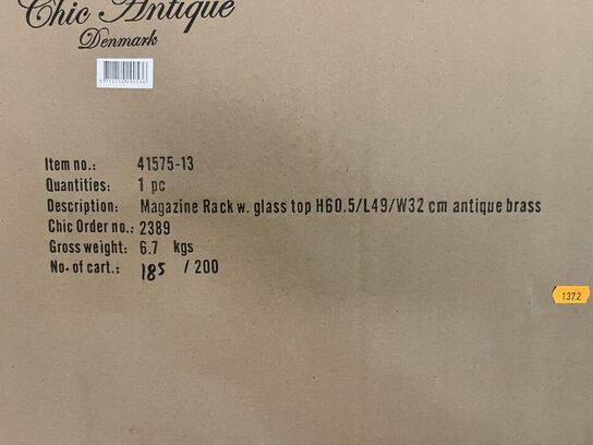 2 stk. Magasinholder i jern CHIC ANTIQUE 60,5x49x32 cm