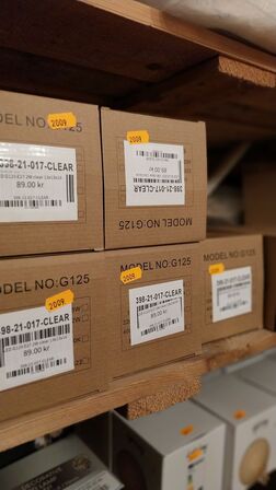 Parti m. Glaspærer LED G125 E27 2W Clear