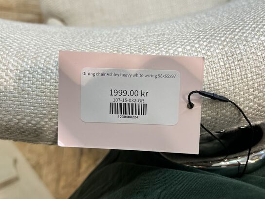6 stk. Spisebordsstole 58x65x97 cm.