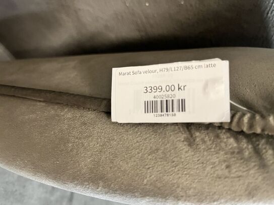 Marat sofa velour 79x127x65 cm