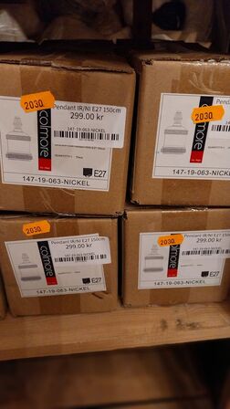 4 stk. Pendelamper COLMORE
