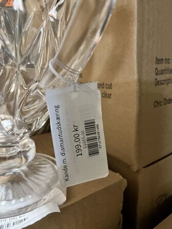 Parti m. Glas, vaser mm. CHIC ANTIQUE