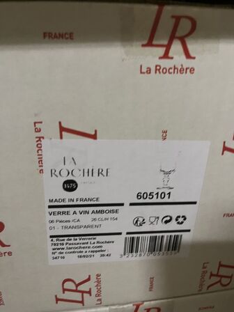 6 ks. Div. Glas LA ROCHERE