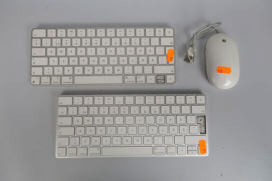 2 stk. Apple trådløst tastatur A1644 & Apple mus A1152 - LÆS BESKRIVELSE