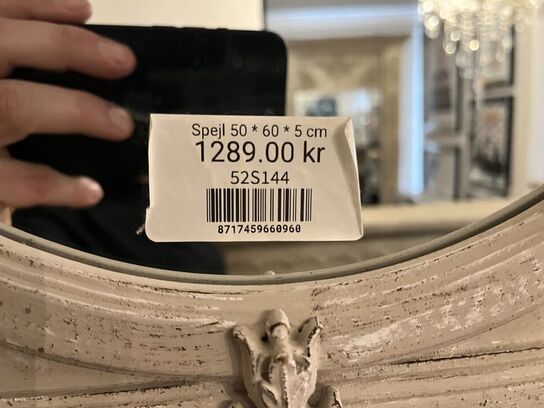 2 stk. Spejle  50x60x5 cm.