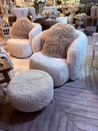 Loungestol m. fodskammel inkl. pude SETUBAL