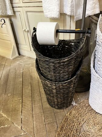 Håndklædeholder inkl. 4 stk. Fletkurve