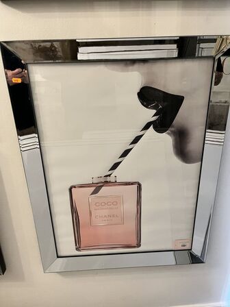 Plakat m. Ramme. CHANEL 70x90 cm