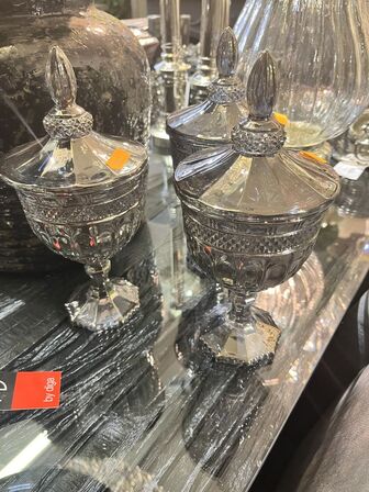 3 stk. Skåle m. Låg inkl. Vase