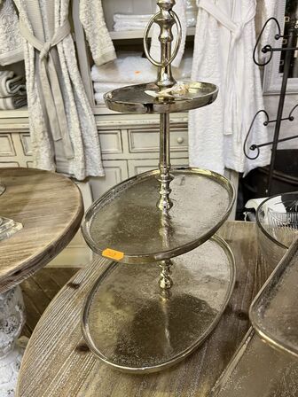 2 stk. Serveringsfade m. Skål