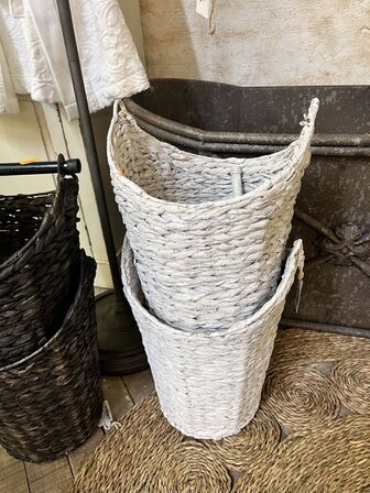 Håndklædeholder inkl. 4 stk. Fletkurve