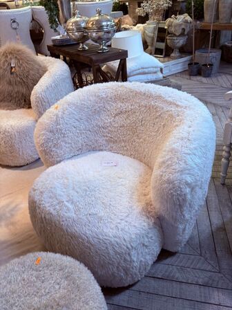 Loungestol m. fodskammel inkl. pude SETUBAL