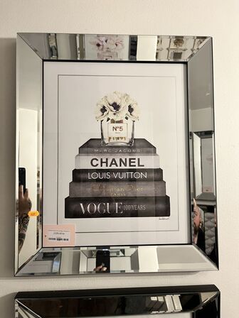 Plakat m. Ramme. VOGUE 40x50 cm.