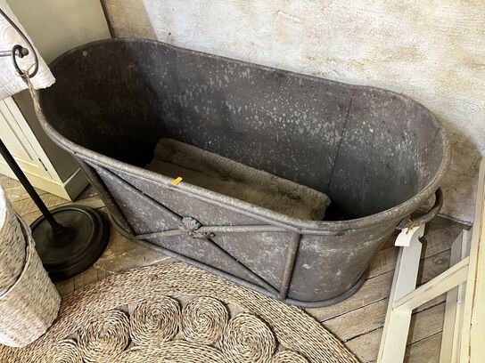 Badekar i metal 110x55 cm.