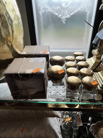 Div. Glasskåle m. Låg mm.