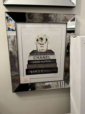 Plakat m. Ramme. CHANEL 40x50 cm