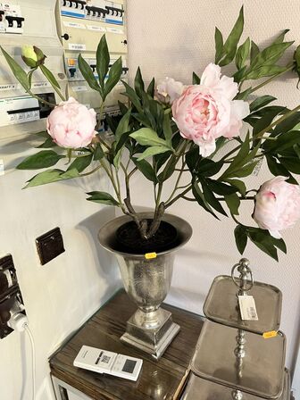 Serveringsfad inkl. Vase m. Blomst