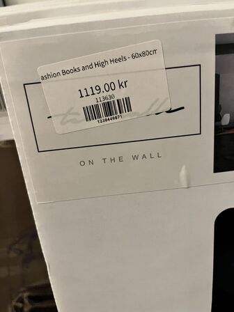 Plakat m. Ramme. CHANEL 60x80 cm.