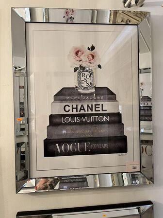 Plakat m. Ramme. CHANEL 60x80 cm