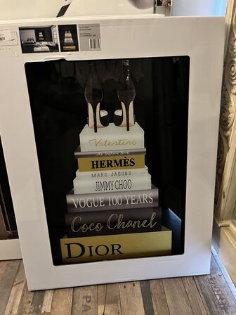 Plakat m. Ramme. CHANEL 60x80 cm.